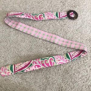 Pinwheel pink reversible belt cloth fabric